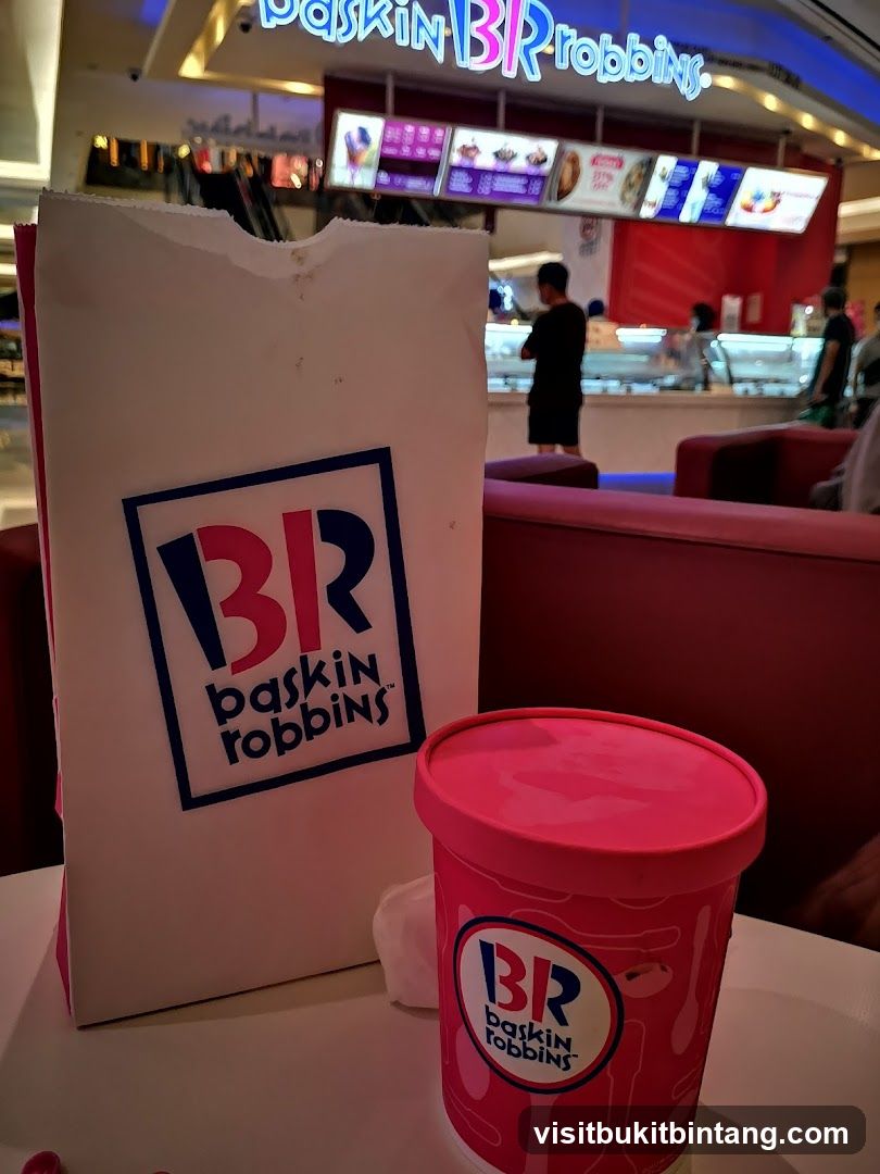 Baskin Robbins Bag and Ice Cream Tub