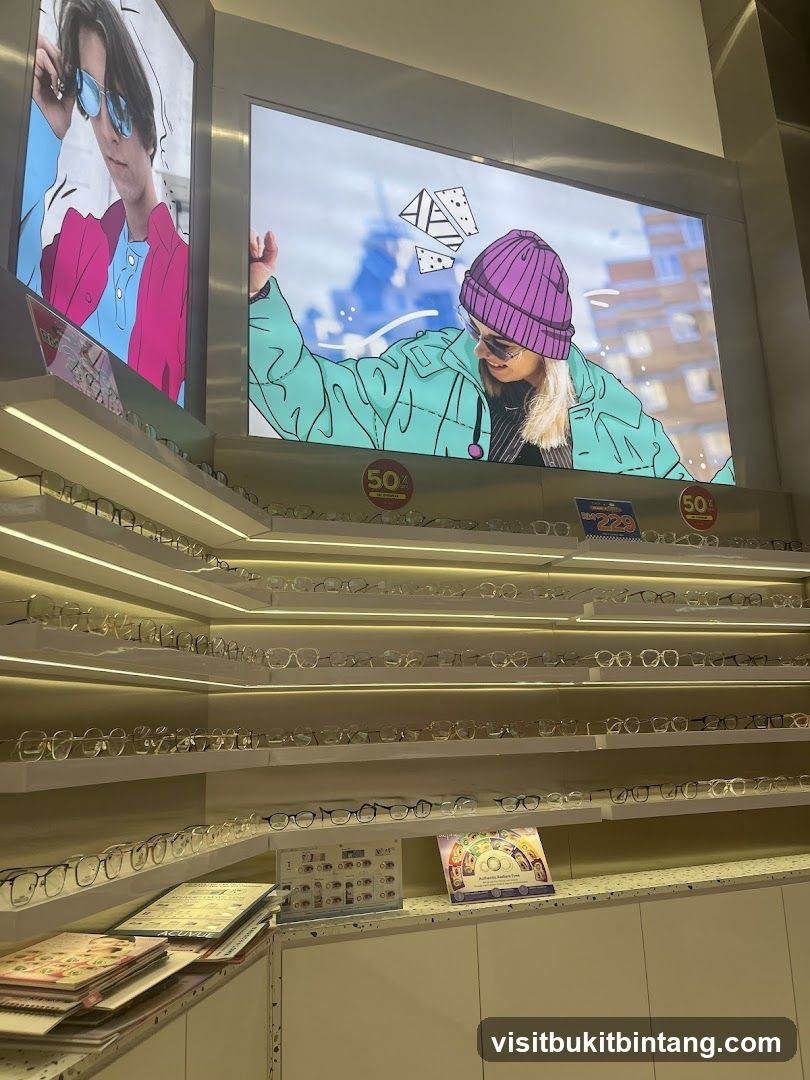 Eyewear Display with Digital Advertisements