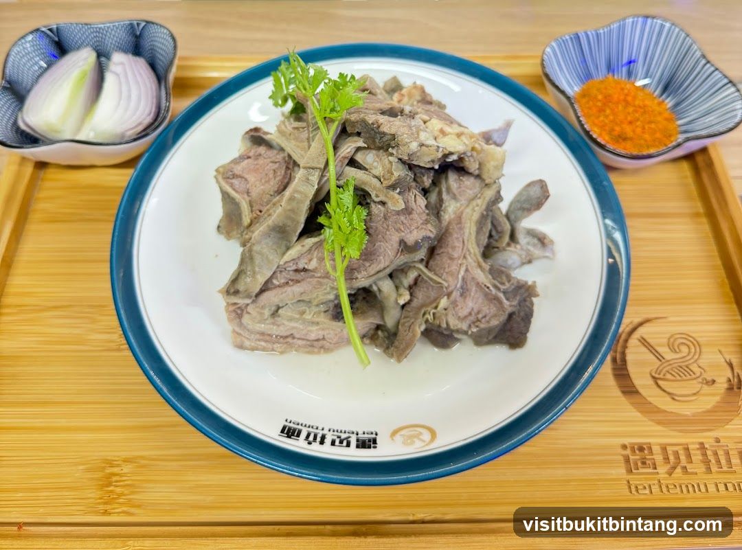 Boiled Lamb Ribs with Condiments