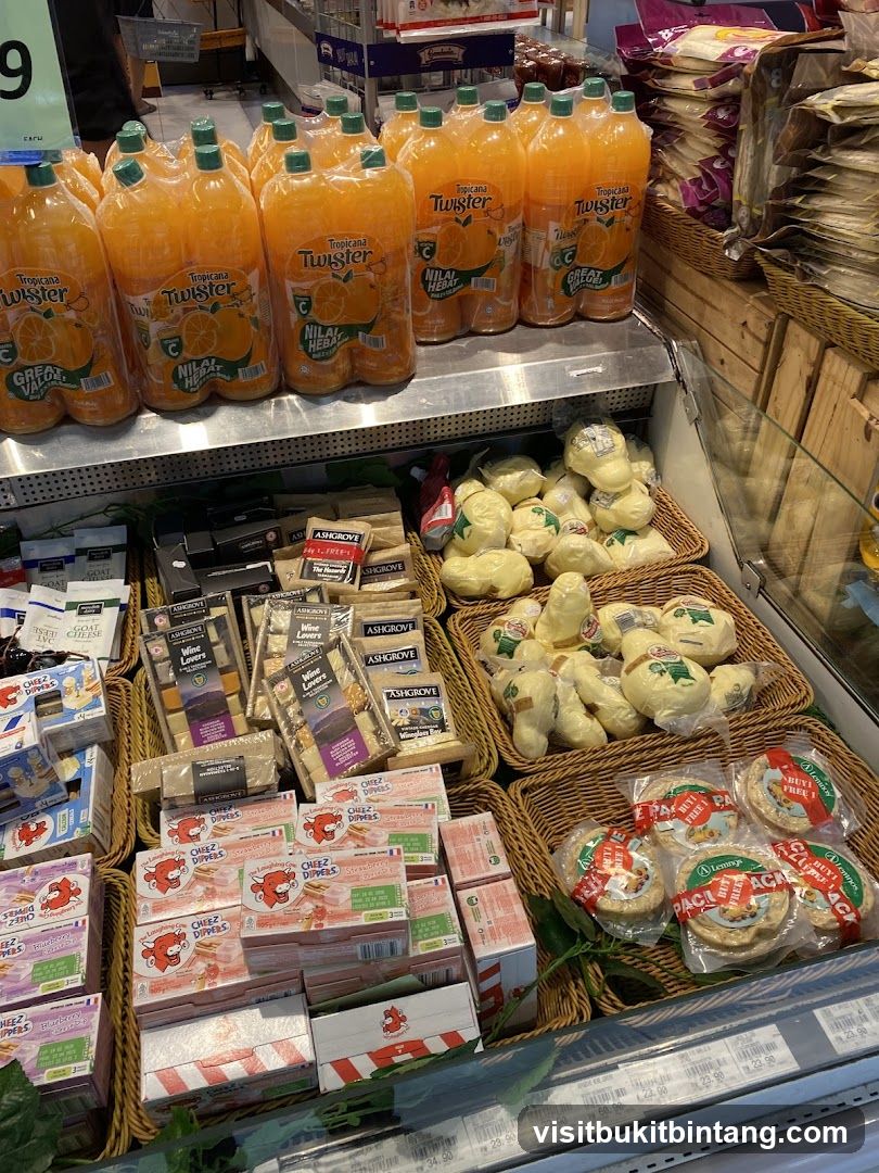 Supermarket Dairy and Beverage Aisle