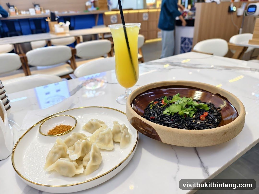 Dumplings and Black Noodles