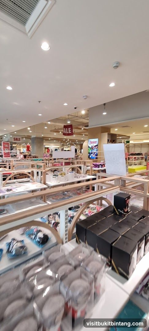 Department Store Interior with Sale Signs