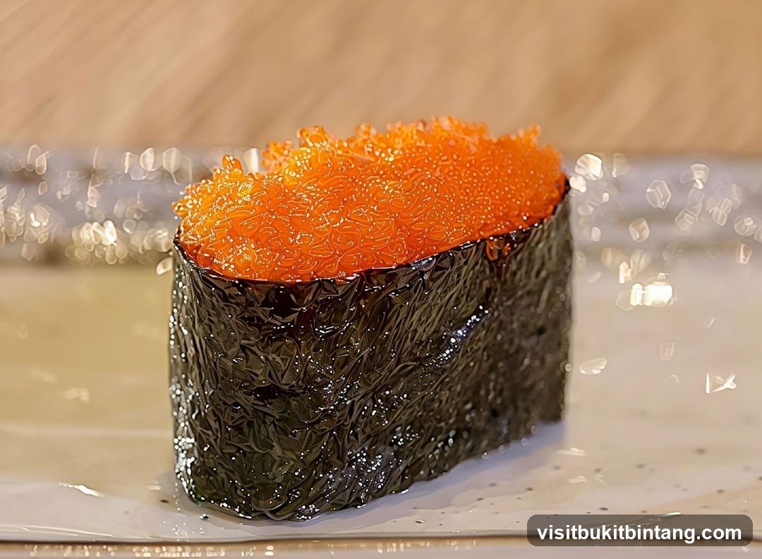 Tobiko Gunkan Maki Sushi