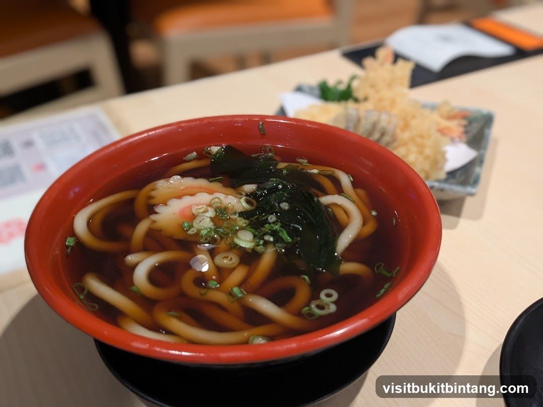 Udon Soup and Tempura