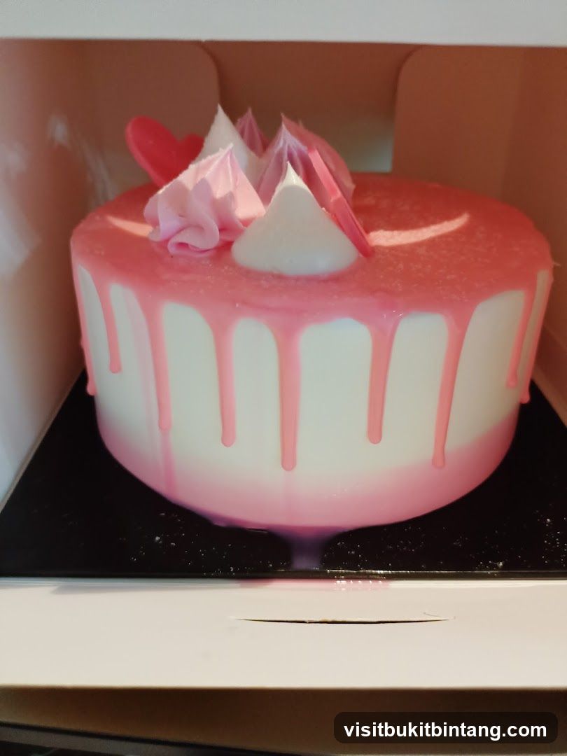 Pink Drip Cake