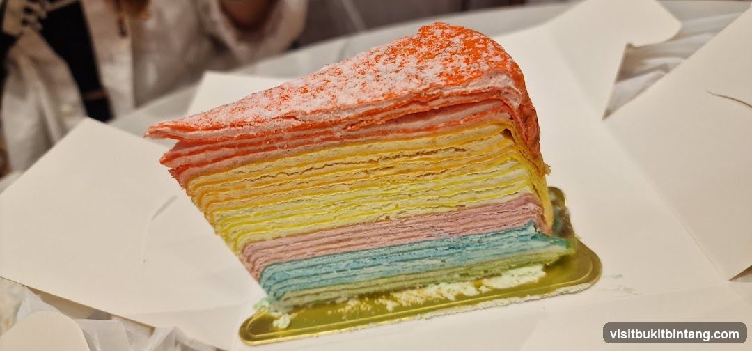 Rainbow Mille Crepe Cake