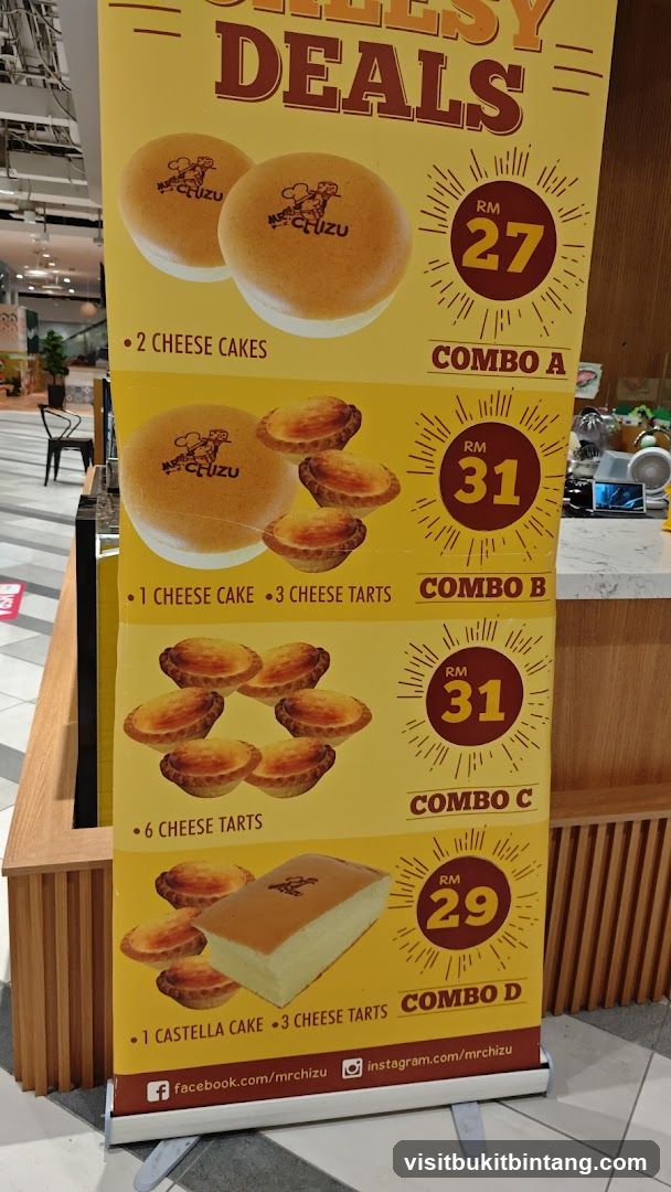 Cheesy Deals Menu