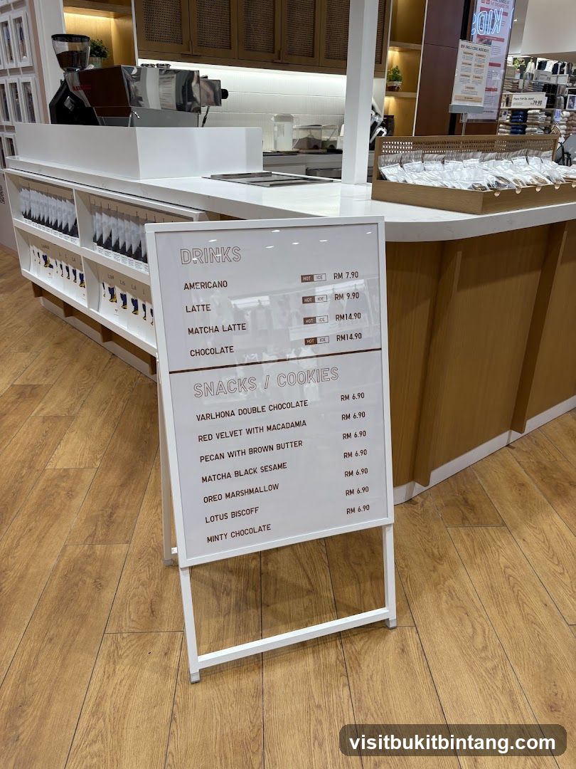 Drinks and Snacks Menu