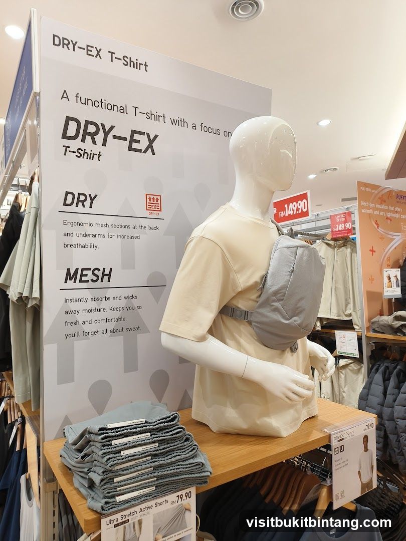 Uniqlo DRY-EX T-Shirt Display