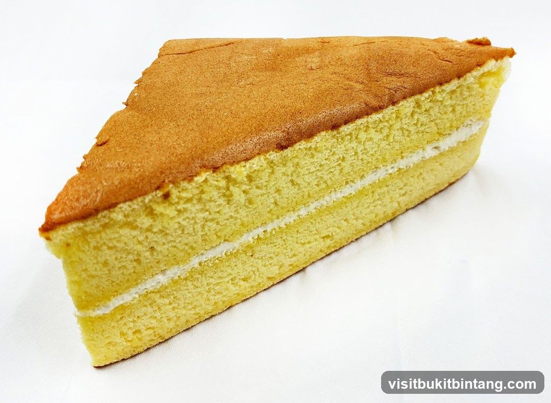 Slice of Yellow Layer Cake