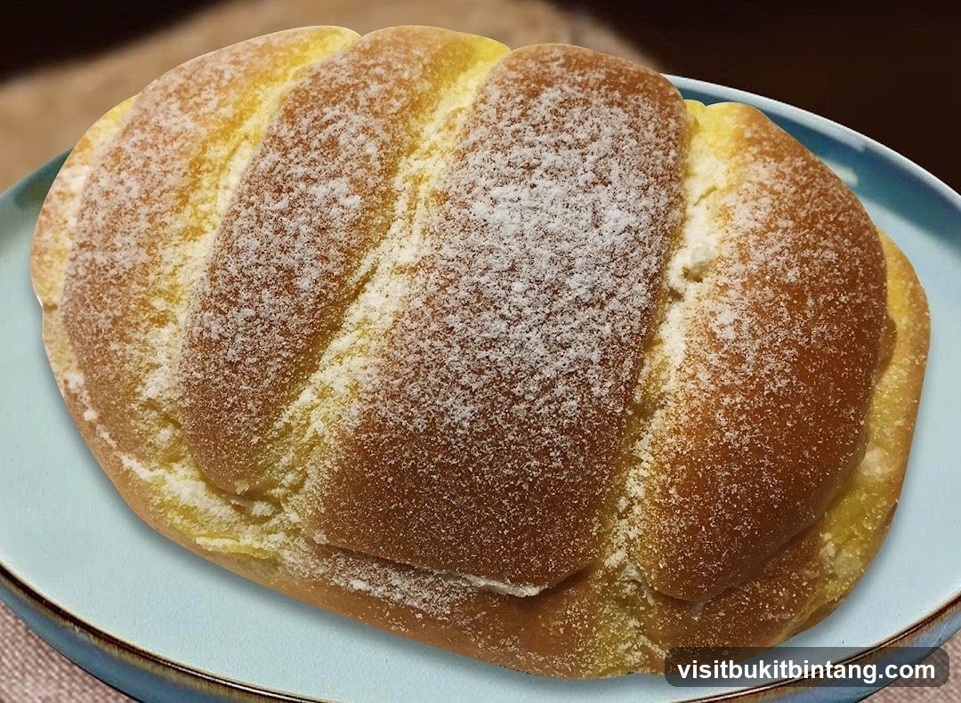 Bread with powdered sugar