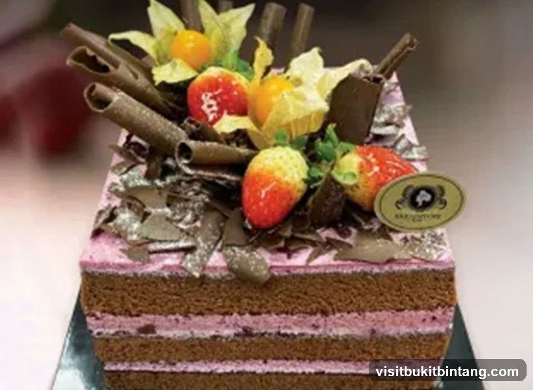 Fruit and Chocolate Layer Cake
