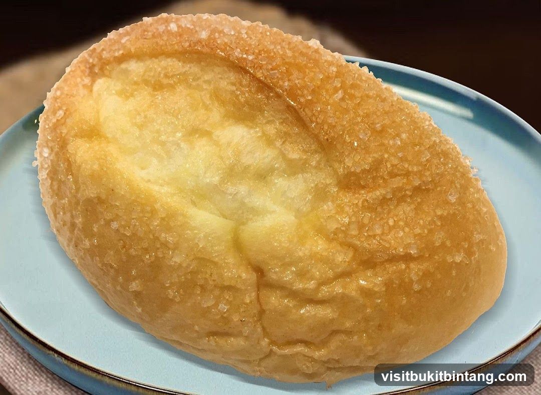 Baked Bread Roll with Sugar Crust
