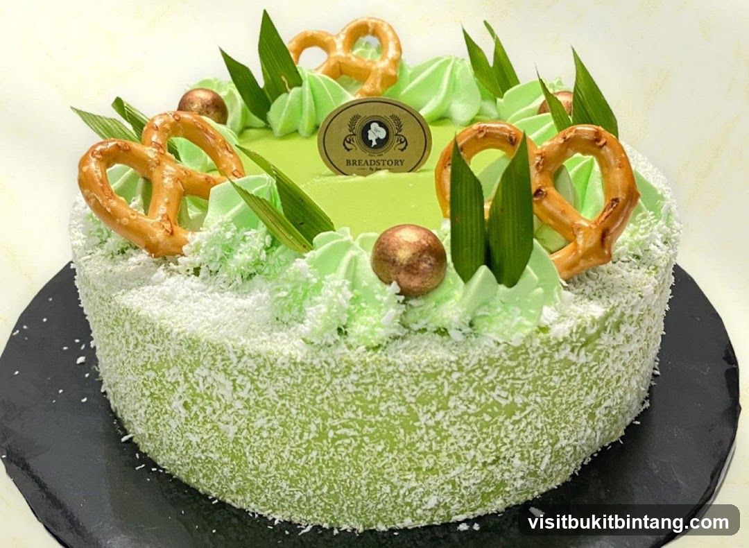 Matcha Pretzel Cake