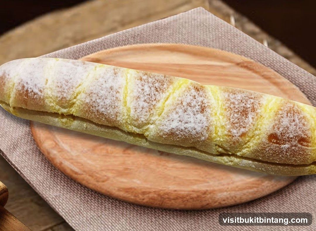 Baguette on Wooden Board
