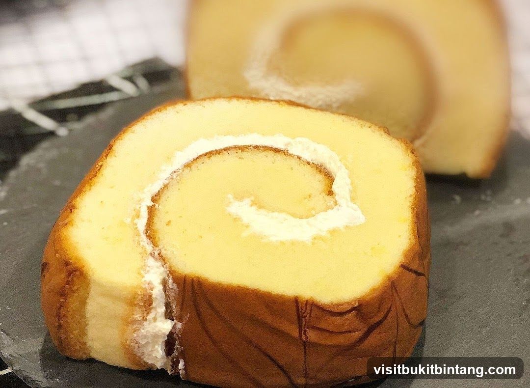 Swiss Roll Cake Slice