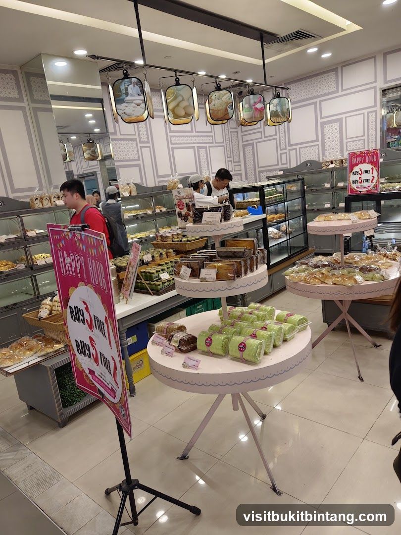 Bakery Interior with Displayed Pastries