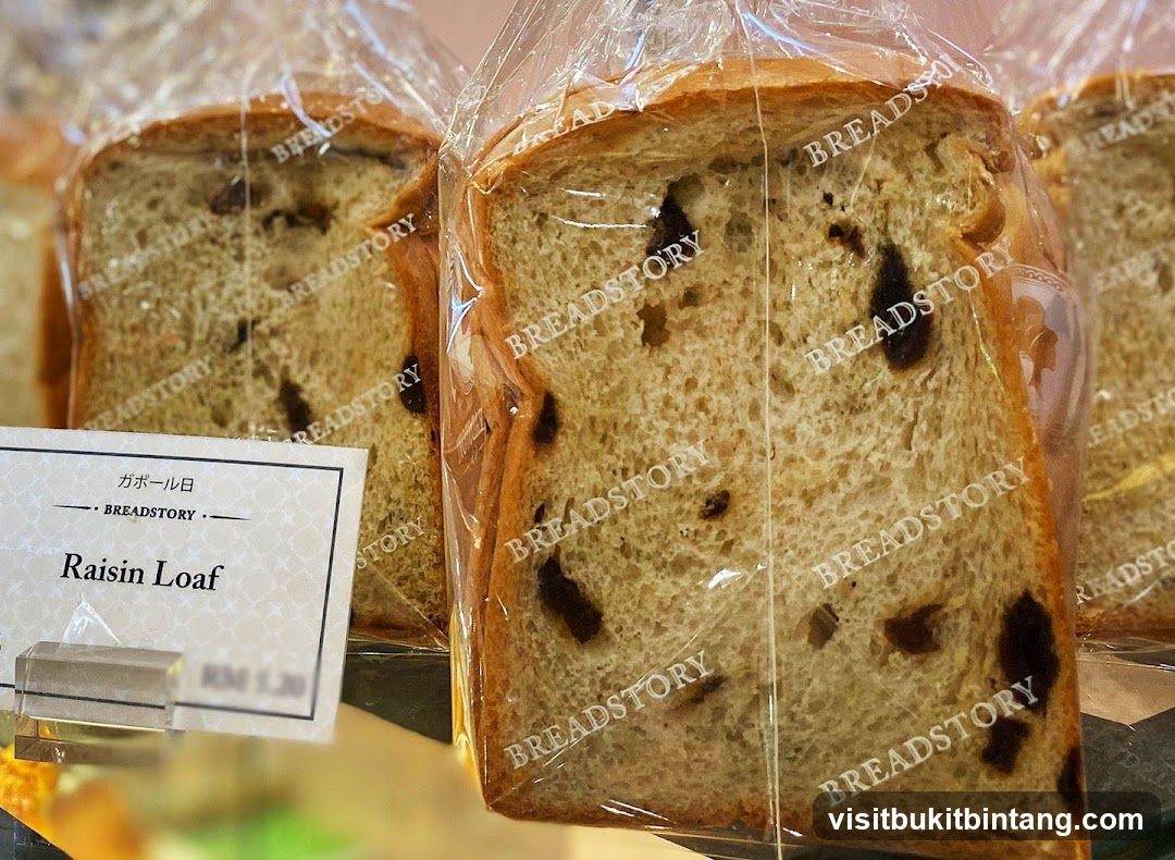 Raisin Loaf Bread Display