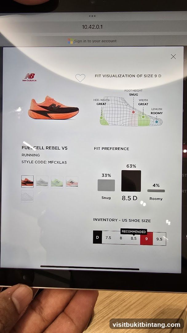New Balance FuelCell Rebel V5 Fit Visualization
