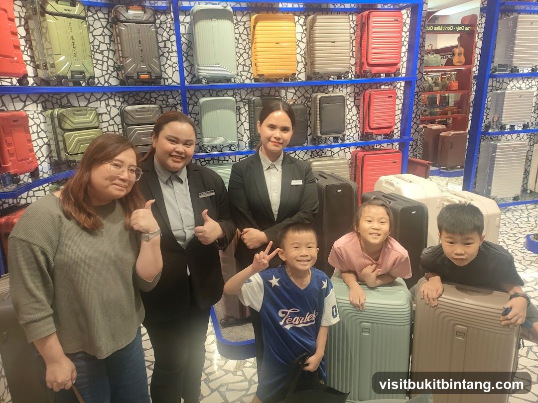 People Posing with Luggage