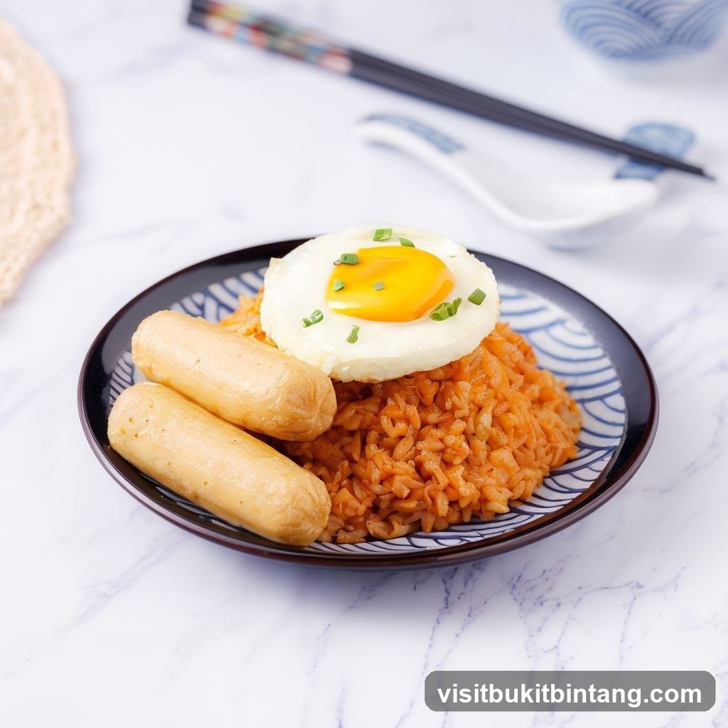 Fried Rice with Sausage and Egg