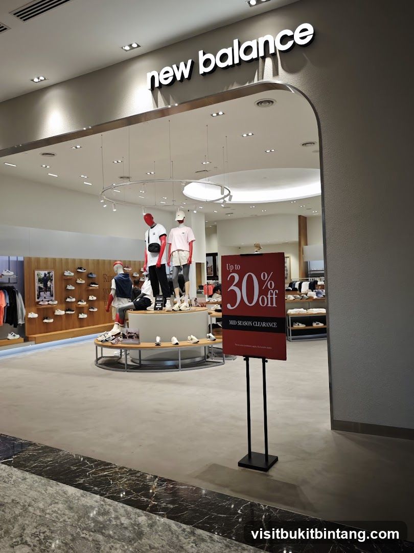 New Balance Store Entrance with Sale Sign