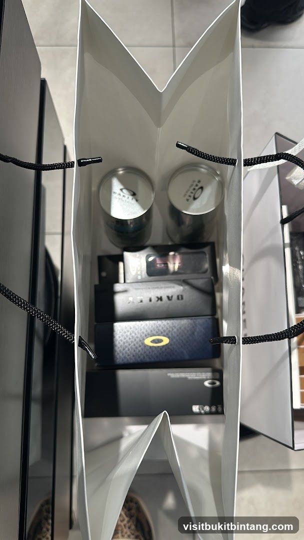 Oakley Products in Shopping Bag