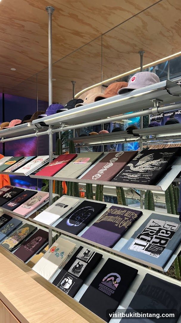 T-shirts and Hats Display