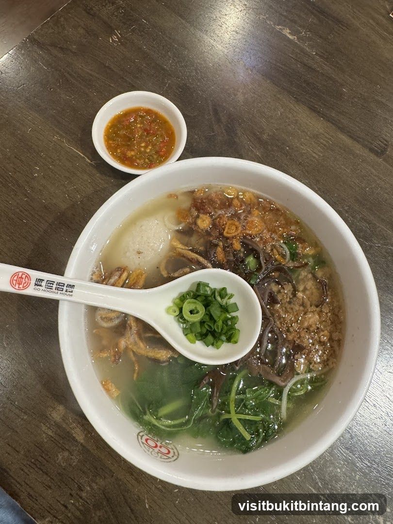 Noodle Soup with Side of Chili