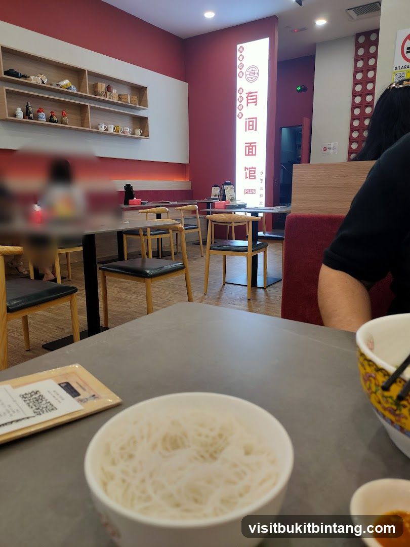 Restaurant Interior with Noodles