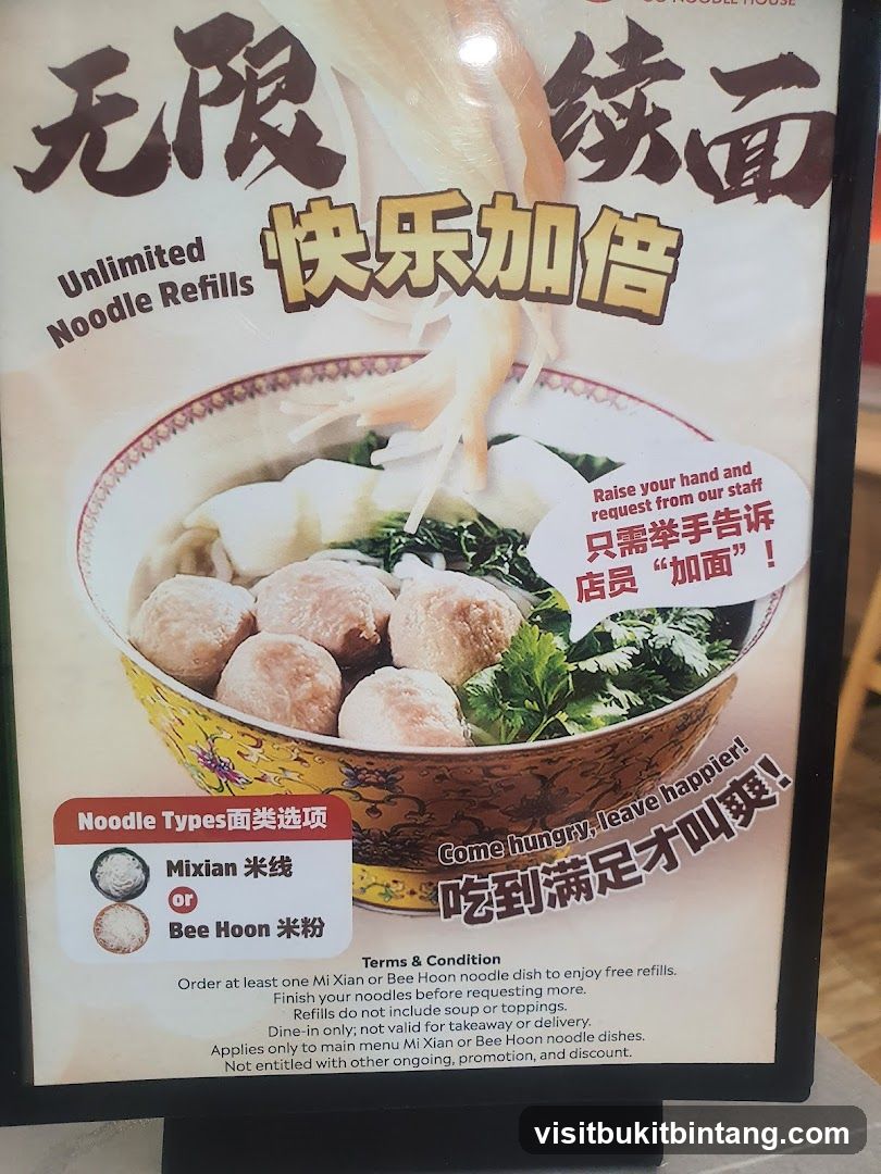 Unlimited Noodle Refills Promotion