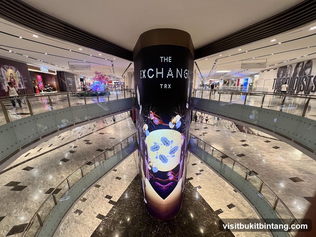 Mall Interior with Digital Display