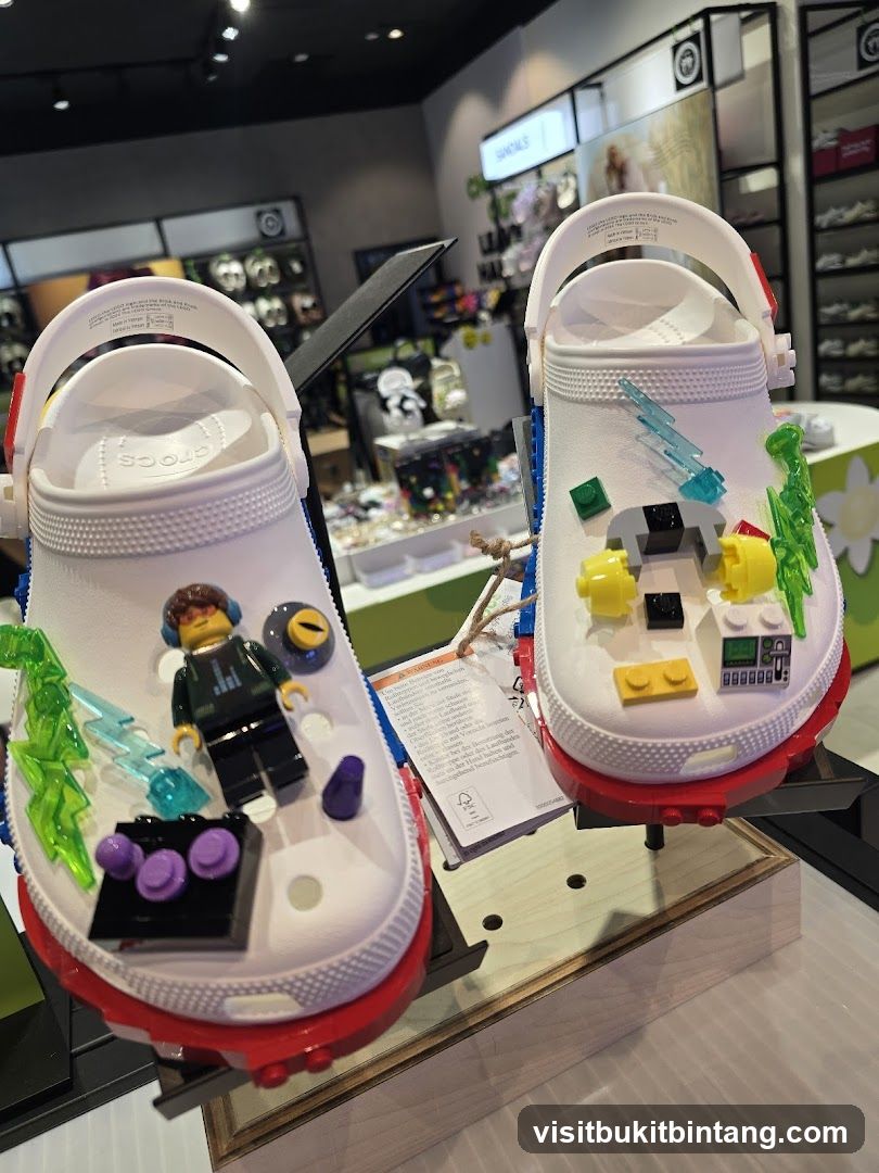 Crocs with Lego Decorations