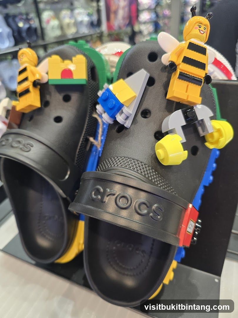 Crocs with Lego Decorations