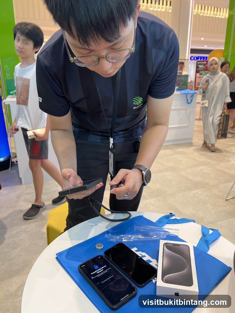 Demonstrating iPhone Data Transfer