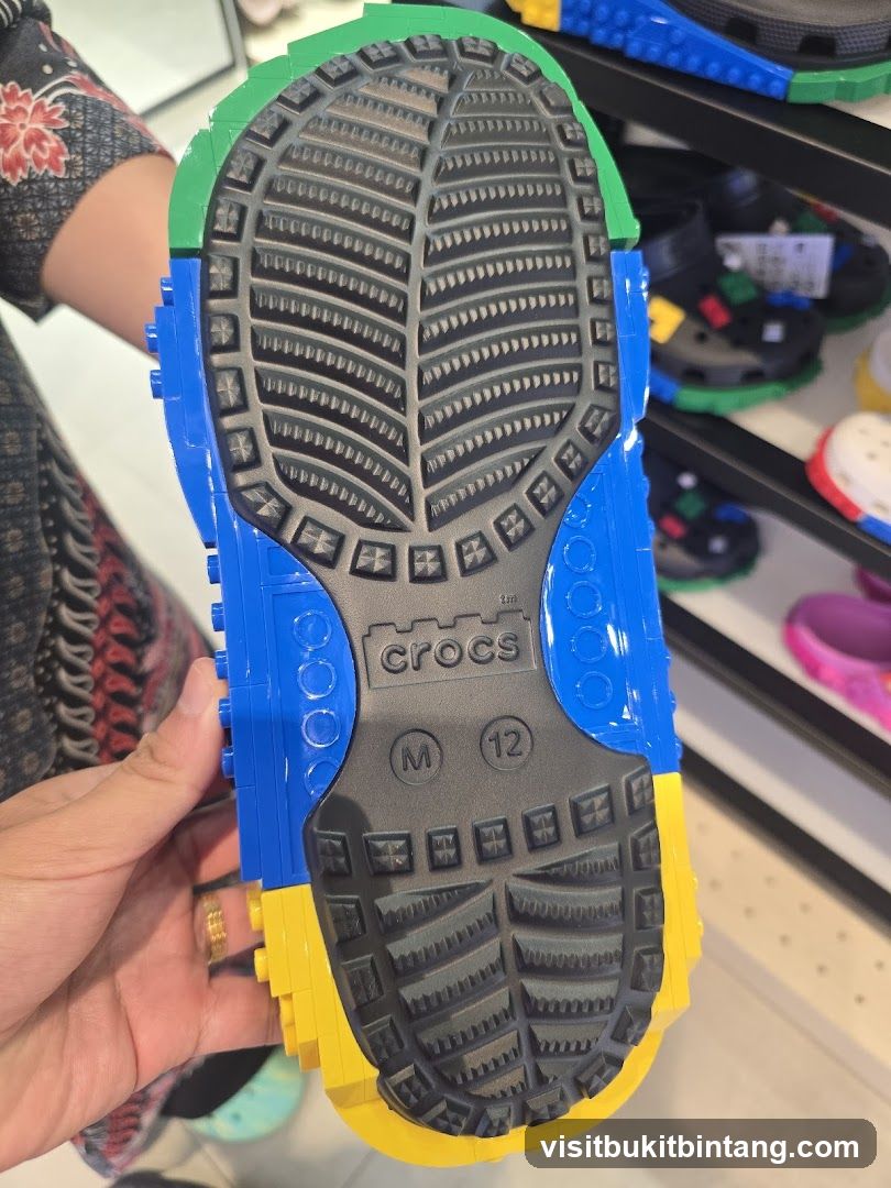 Crocs Shoe Sole with Lego-Inspired Design