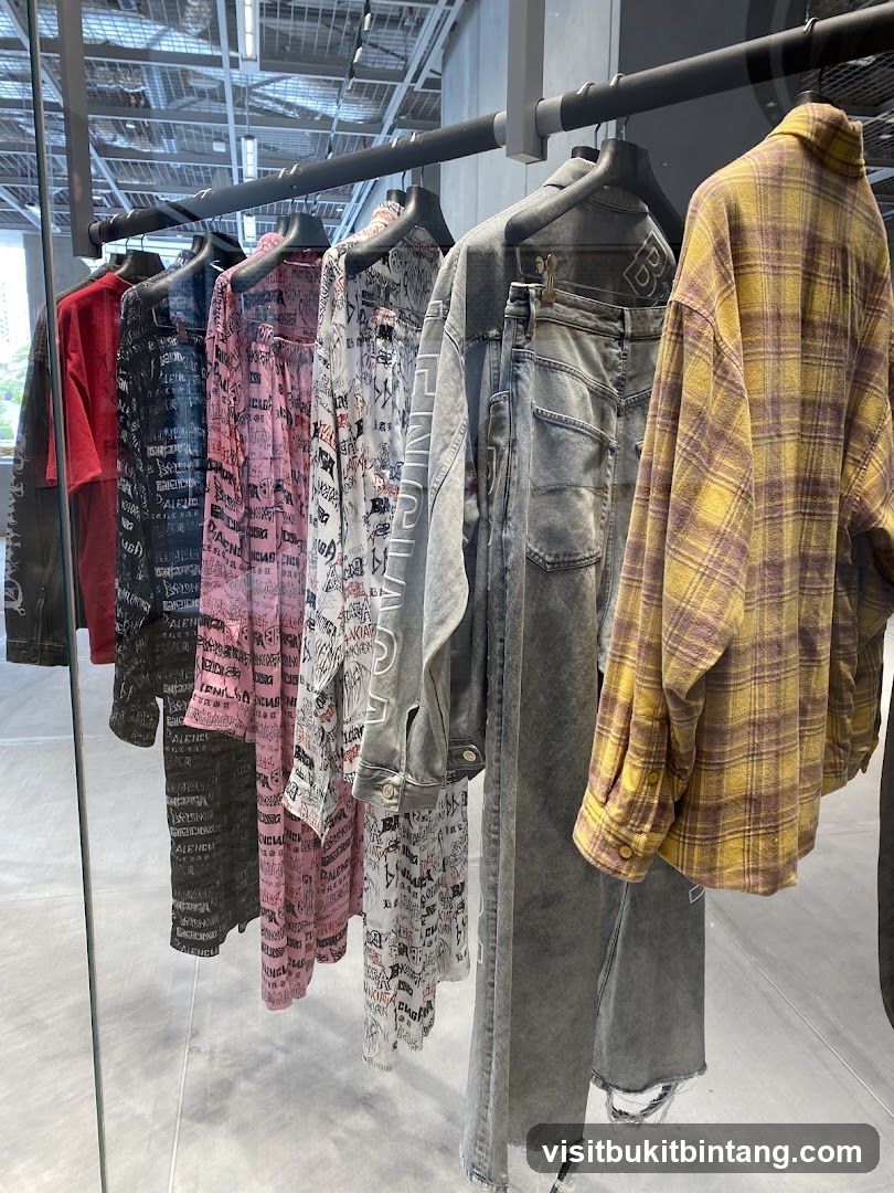 Clothing Rack with Branded Apparel