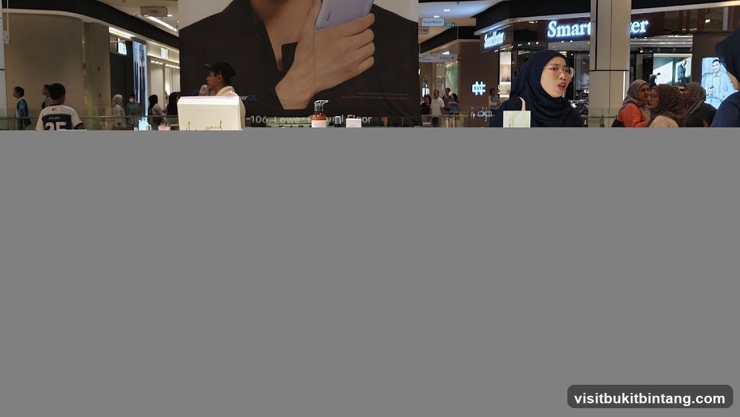 Mall Interior with Shoppers