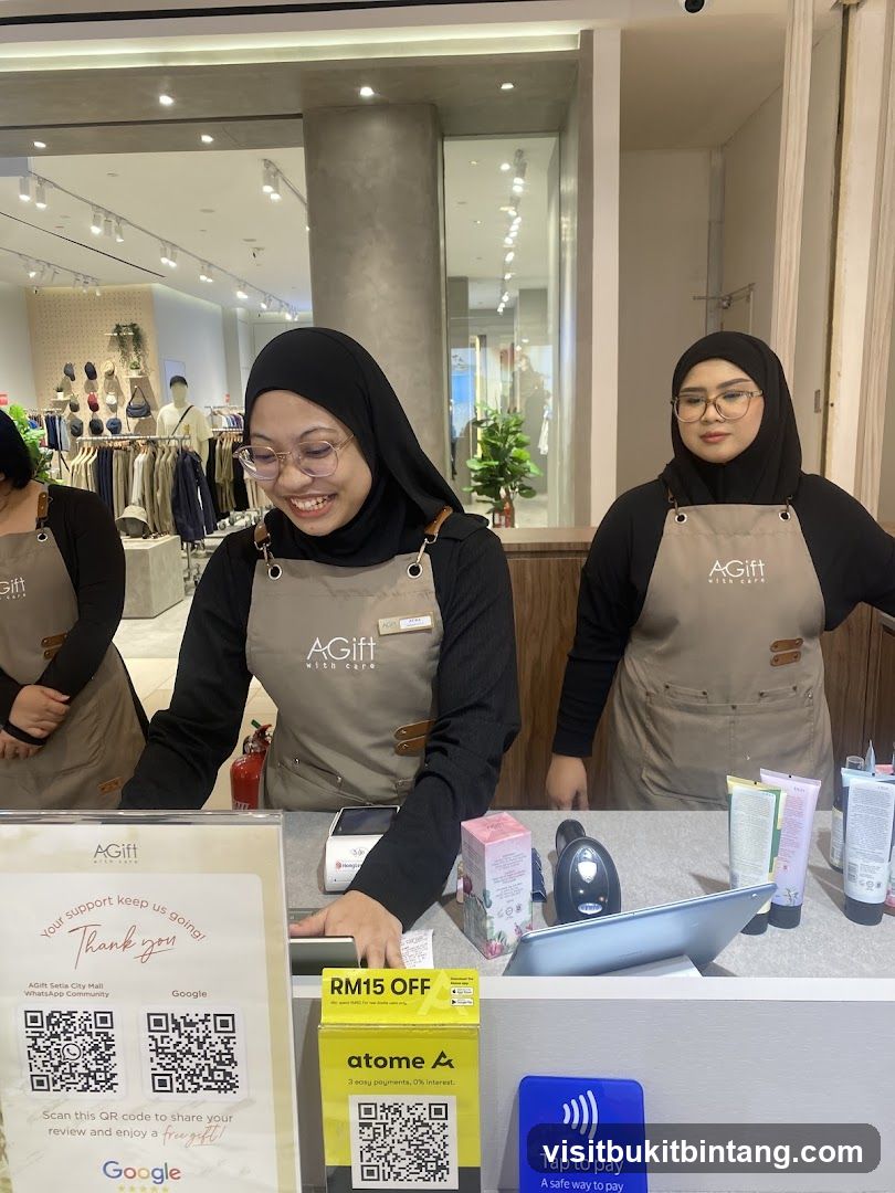 Retail Staff at Counter