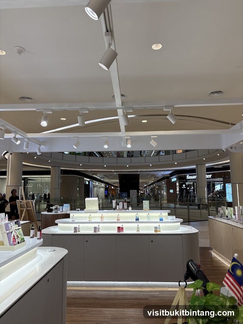 Cosmetics Display in a Mall