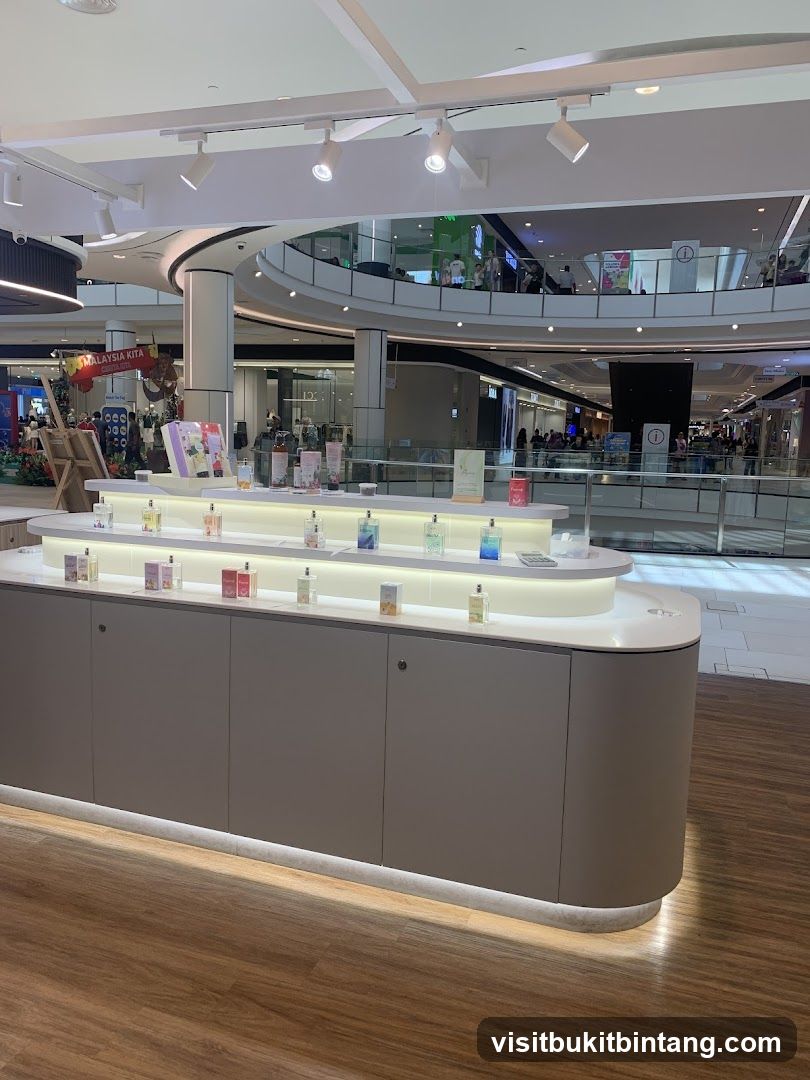 Perfume Display in a Mall