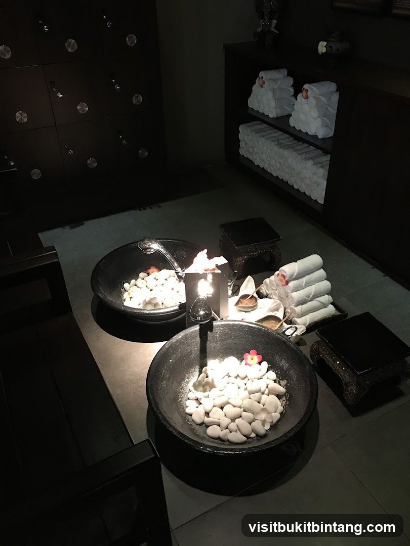 Spa Foot Soak Setup
