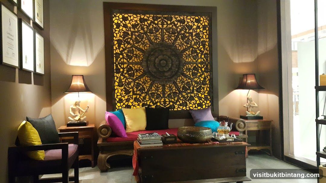 Relaxing waiting area with ornate decor