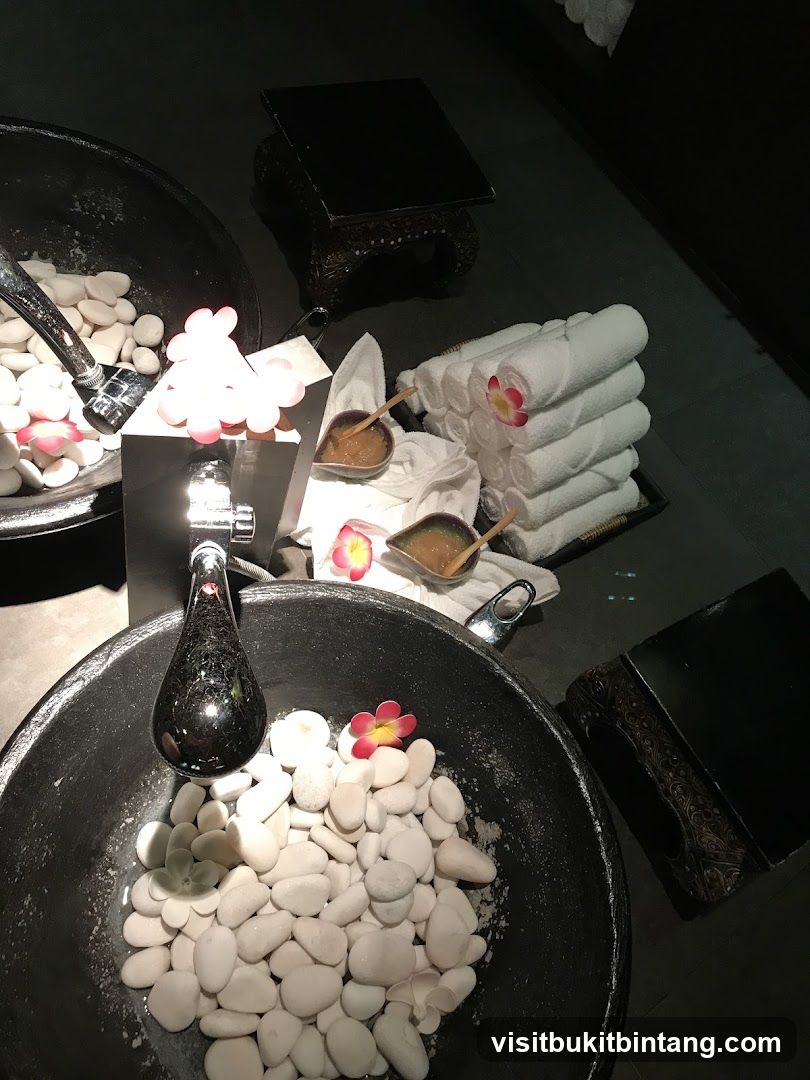 Spa Foot Soak Setup