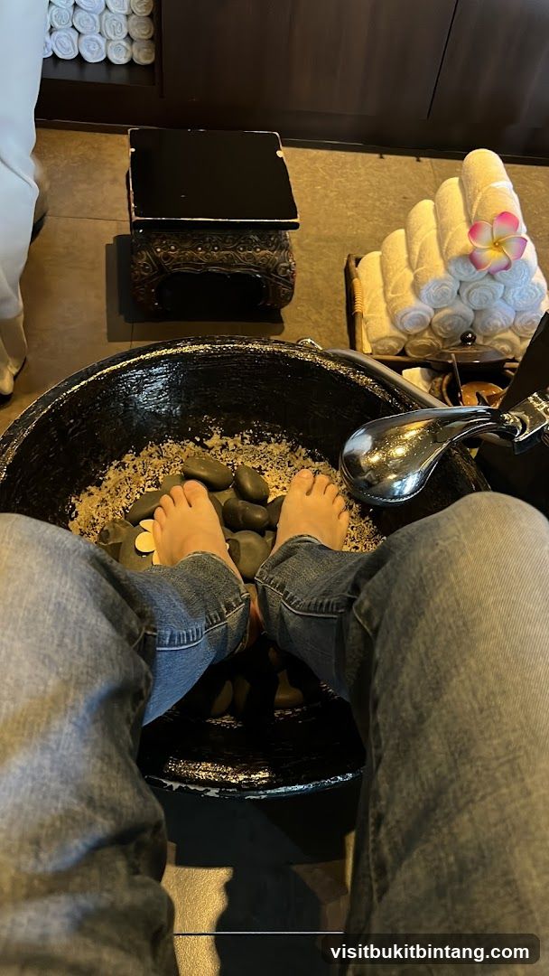 Foot spa treatment