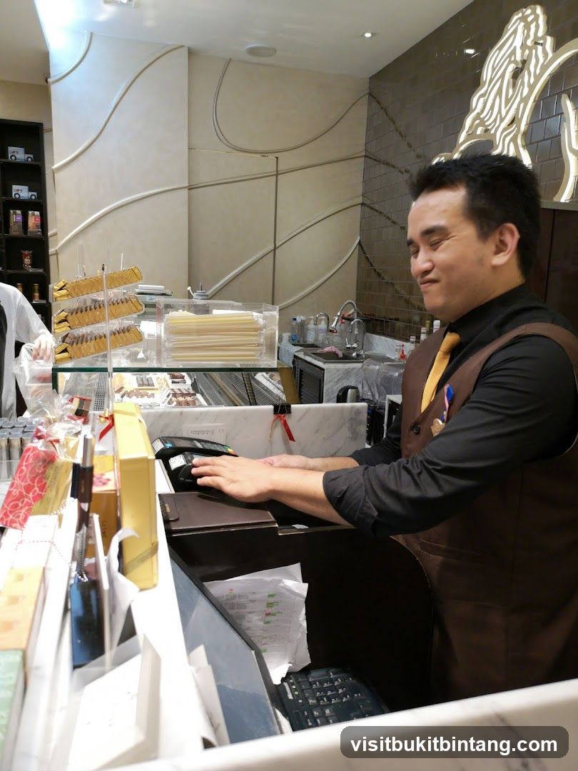 Cashier at Counter