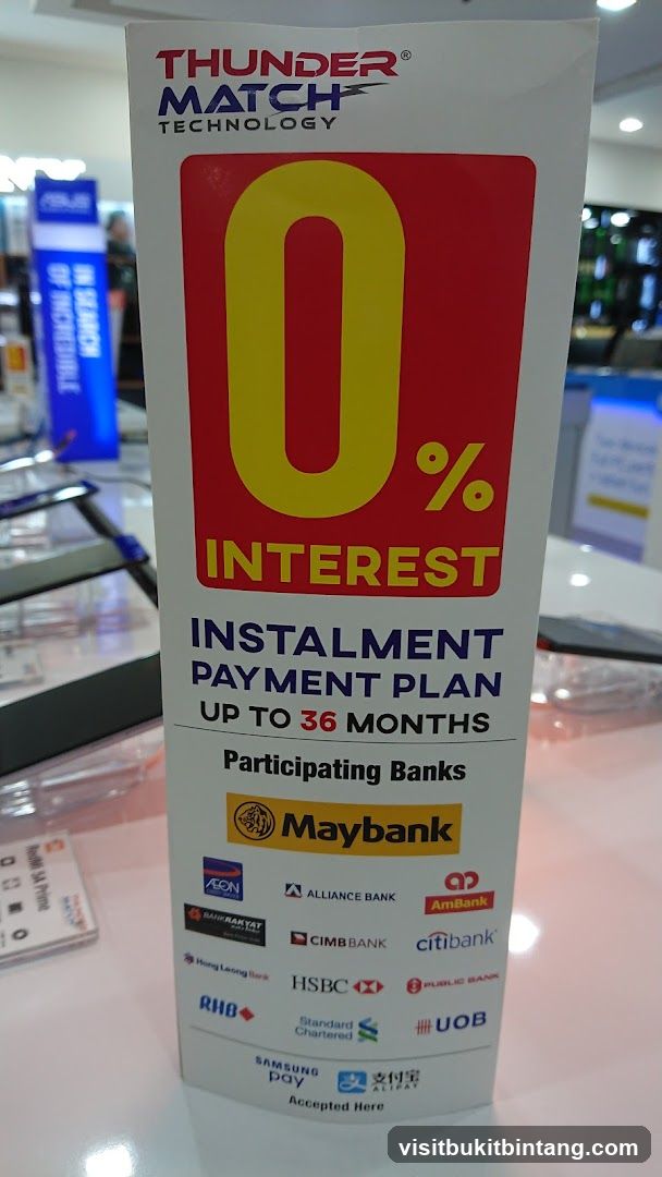 0% Interest Instalment Payment Plan