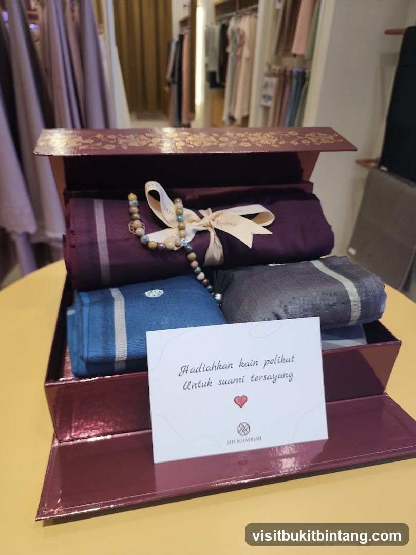 Gift Box with Fabric and Prayer Beads