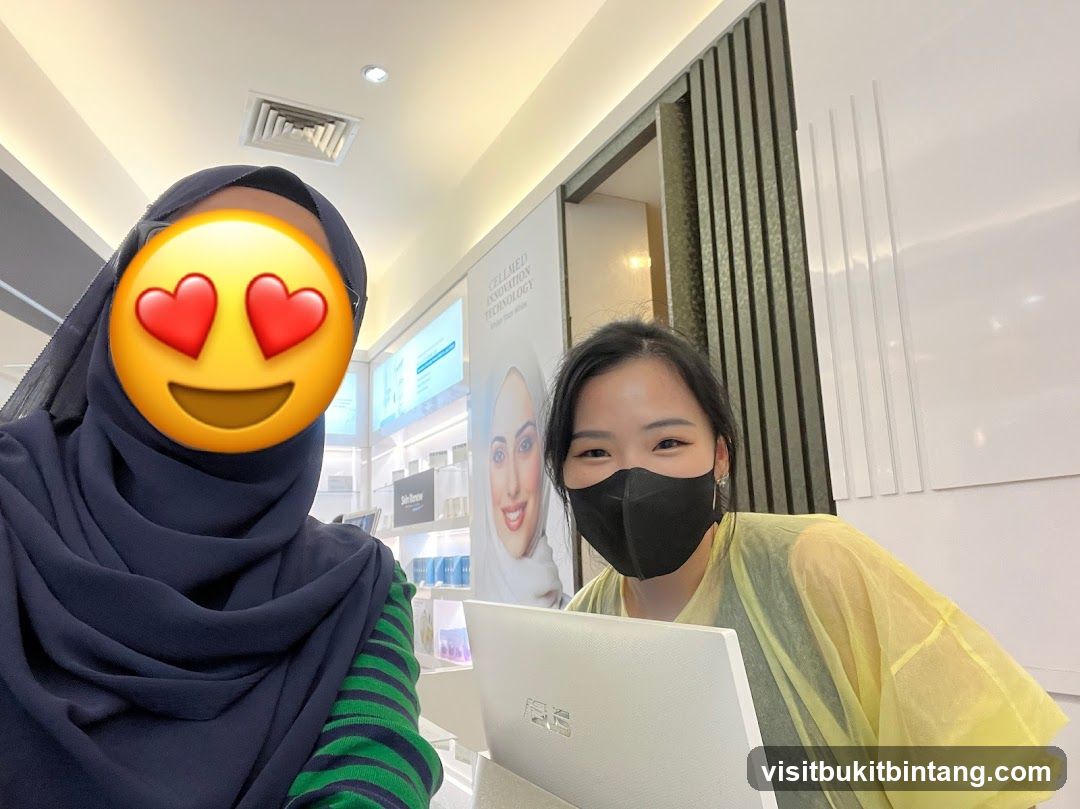 Two women in a store