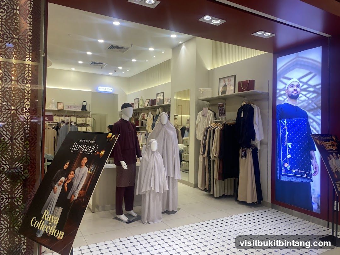 Islamic clothing store display